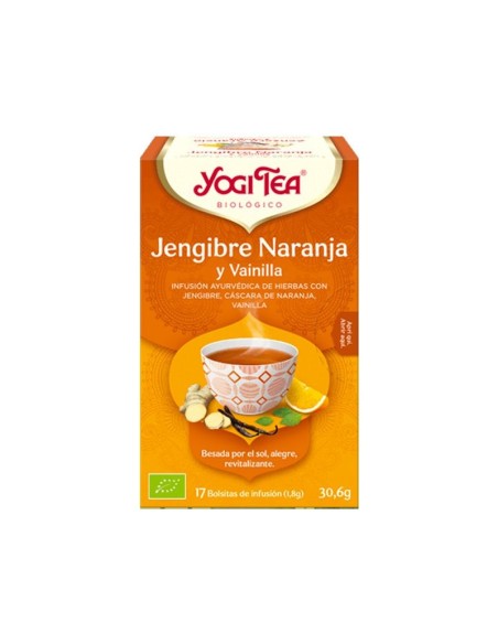 Yogi Tea Jengibre Naranja y Vainilla 17 Bolsitas