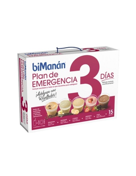 BiManan Plan de Emergencia 3 Dias 15 Batidos Sabores Surtidos