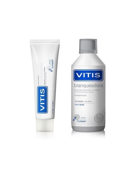 Vitis Blanqueadora Pasta 100ml y Colutorio 500ml