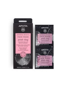 Apivita Express Beauty Mascarilla Arcilla Rosa 2x8ml