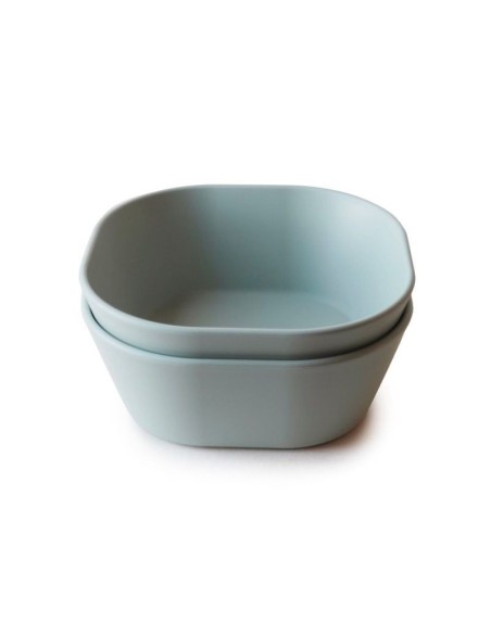 Mushie Pack 2 Bols Cuadrados Sage