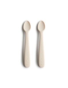 Mushie Pack 2 Cucharas Solid Ivory