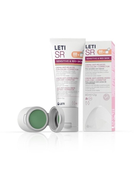 LetiSR Crema Anti Rojeces con Color 40ml 2g