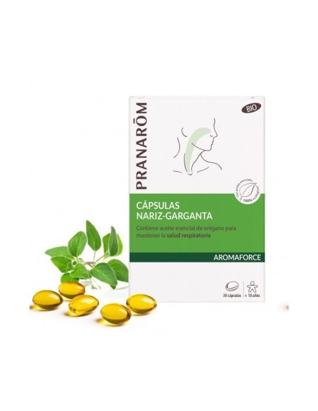 Pranarom Aromaforce Capsulas Nariz Garganta 30cap