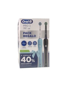 Oral B Cepillo Electrico Pro 1 Duplo Azul y Negro