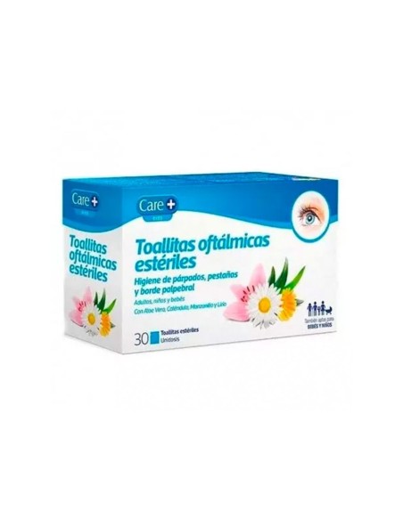 Stada Care+ Toallitas Oftalmicas Esteriles 30u