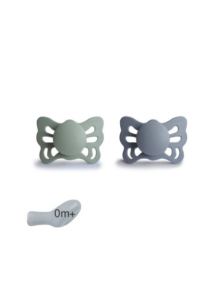 Frigg 2 Chupetes Butterfly Anatomico Sage/Grate 0m
