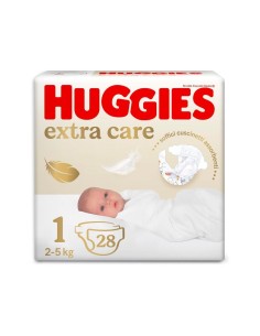 Huggies Extra Care Talla 1 (2-5Kg) 28unid