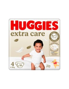 Huggies Extra Care Talla 4 (8-16Kg) 33unid