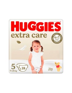 Huggies Extra Care Talla 5 (11-25Kg) 28unid