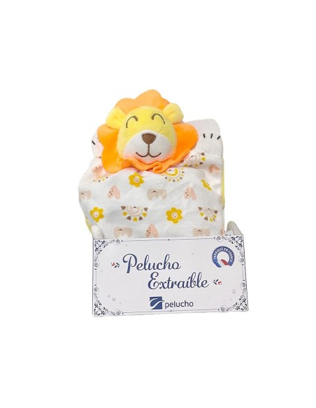 Pelucho Extraible Mantita Termico Leon