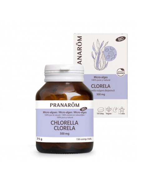 Pranarom Microalgas Clorela 500mg 150comp