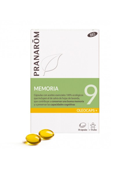 Pranarom Oleocaps 9 Memoria 30caps