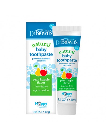 Dr Browns Pasta Dental Bebe Manzana y Pera 40g
