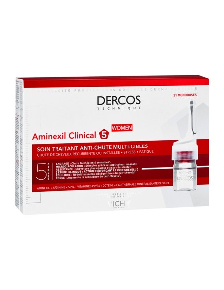Vichy Dercos Tratamiento Anticaida Aminexil 5 Women 21Monodosis