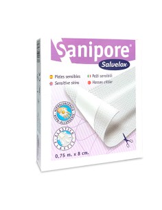 Salvelox Sanipore Banda Sensitive 0.75mx8cm