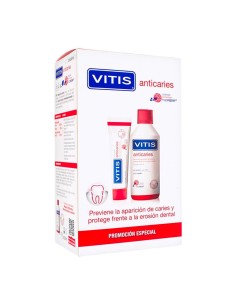 Vitis Anticaries Pack Pasta 100ml y Colutorio 500ml