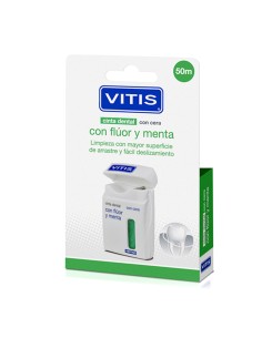 Vitis Cinta Dental con Cera Fluor y Menta 50m