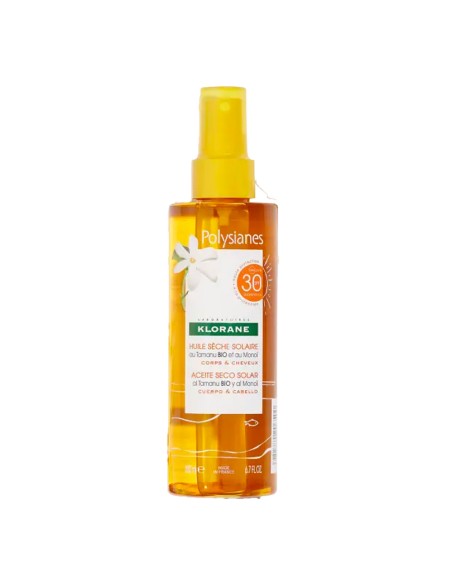 Klorane Polysianes Aceite Seco Solar SPF30 200ml