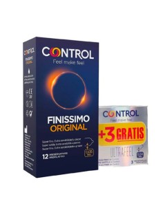 Control Preservativos Finissimo Original 12u + 3u Gratis