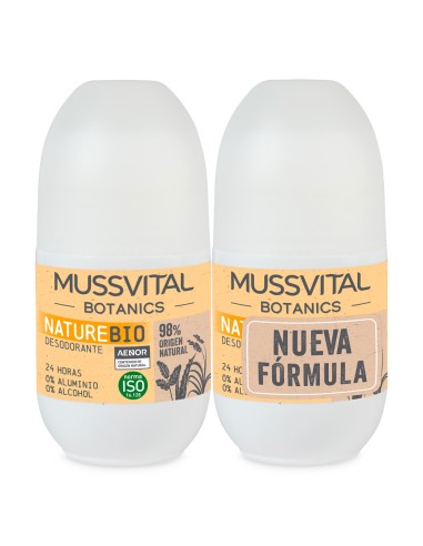 Mussvital Botanic Desodorante Nature Duplo 2x75ml