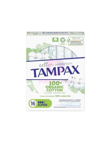Tampax Organic Cotton Protection Super 16u