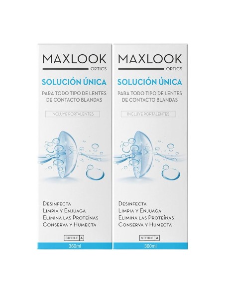 Maxlook Optics Solucion Unica Duplo 2x360ml