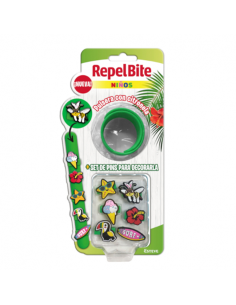 RepelBite Pulsera Niños Verde + Set de Pins