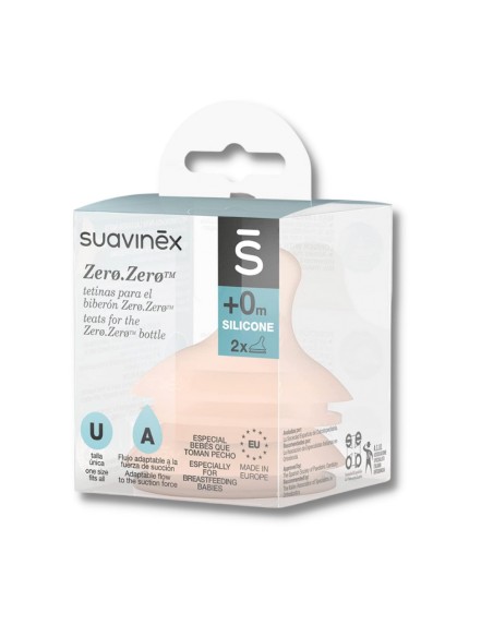 Suavinex Tetina Zero Flujo A +0m 2u