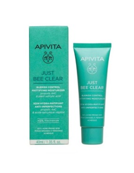 Apivita Just Bee Clear Gel Matificante 40ml