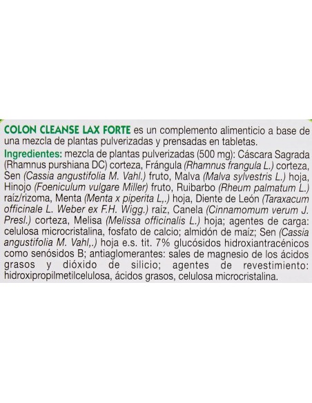 Esi Colon Cleanse Lax Forte 30 tabletas