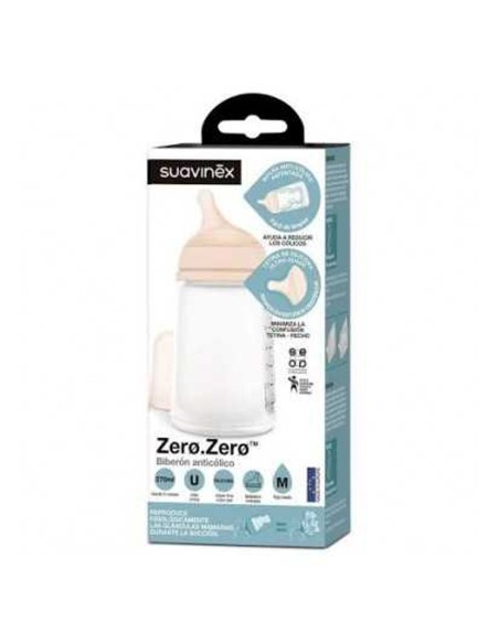 Suavinex Biberon Zero Tetina Silicona Flujo...