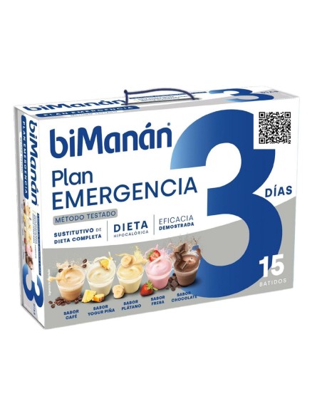 BiManan Plan de Emergencia 3 Dias 15 Batidos Sabores Surtidos
