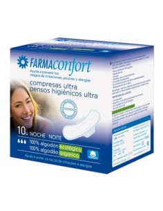 Farmaconfort Compresas Algodon Ultra Night 10ud