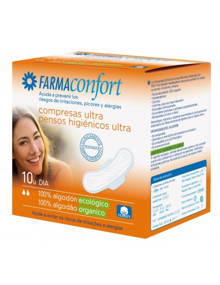 Farmaconfort Compresas Algodon Ultra Dia 10ud