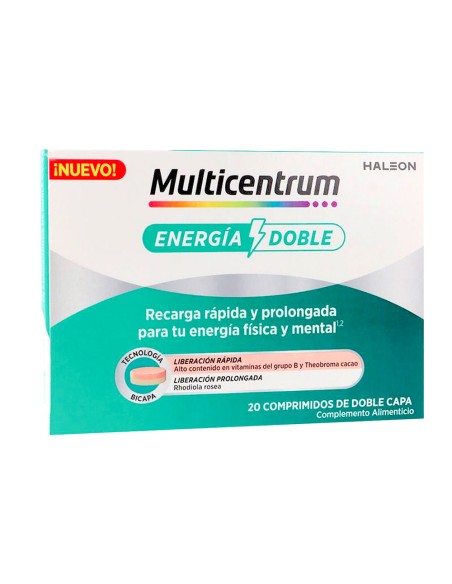 Multicentrum Energia Doble 20 Comprimidos
