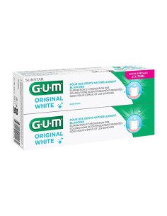 Gum Original White Pasta Dental Duplo 2x75ml
