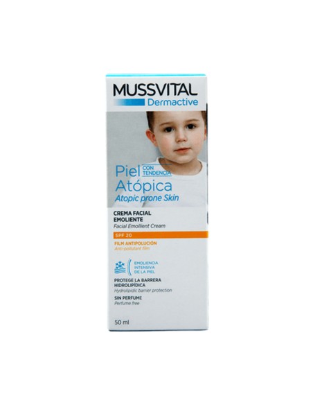 Mussvital Crema Facial Piel Atopica Niño SPF20...