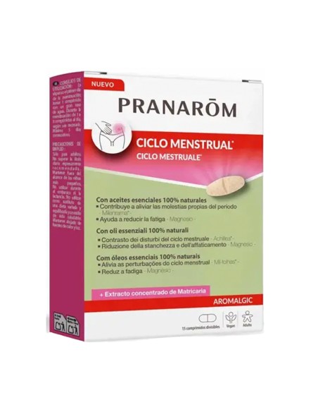 Pranarom Aromalgic Ciclo Menstrual 15 comprimidos
