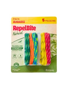 RepelBite Pulsera Cuerdas 5uds