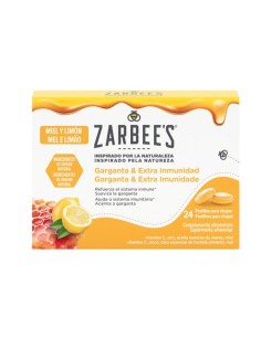 Zarbees Garganta y Inmunidad 24 Past Miel y Limon