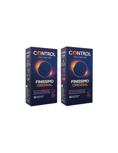 Control Preservativos Finissimo Original Duplo 2x12u